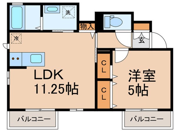 ディアコートSHINO　Ⅲの物件間取画像